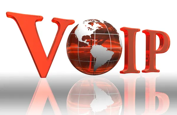 VoIP logo kelime — Stok fotoğraf