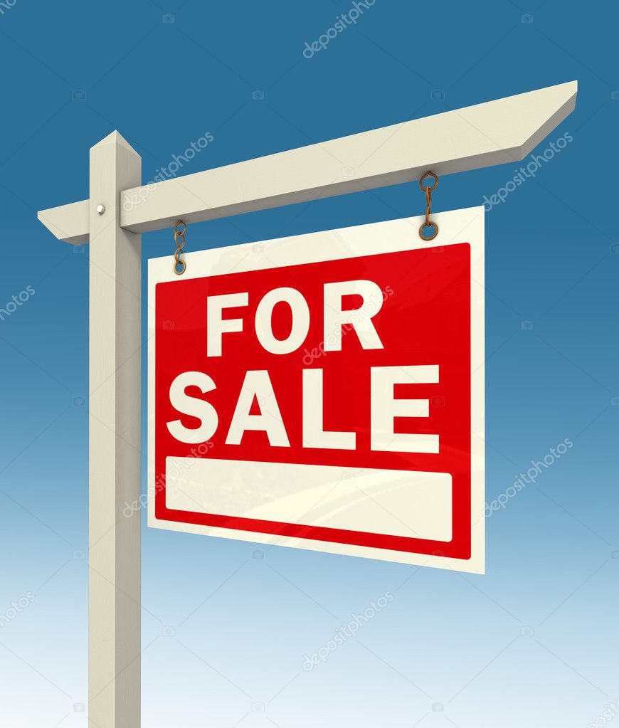 For sale red sign