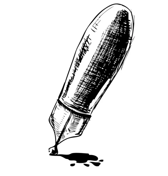 Σκίτσο στυλό μελάνης — Διανυσματικό Αρχείο