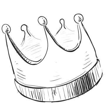 Simple crown icon clipart