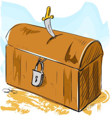 eski hazine sandığı