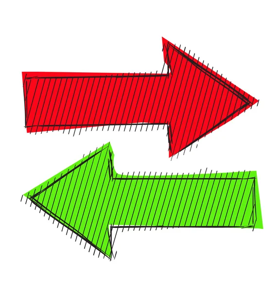 Bright direction arrows — Stock Vector