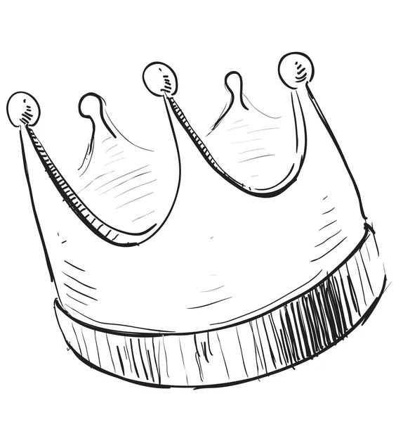 Jednoduchá ikona koruny — Stockový vektor
