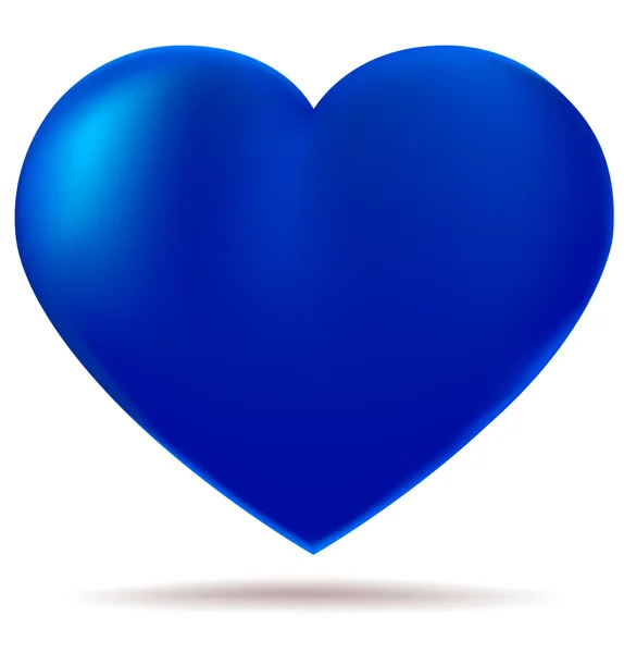 Mavi kalp — Stok Vektör