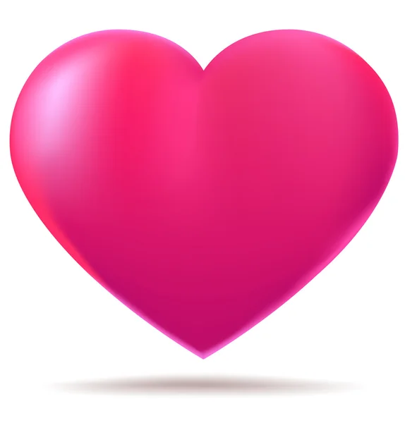 Ροζ εικονίδιο καρδιάς — Διανυσματικό Αρχείο