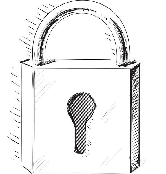 Ikona zámku dveří — Stockový vektor