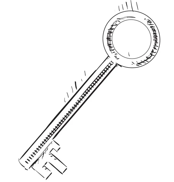 Значок винтажного ключа — стоковый вектор