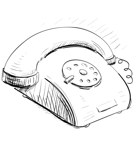 Винтажный телефон — стоковый вектор
