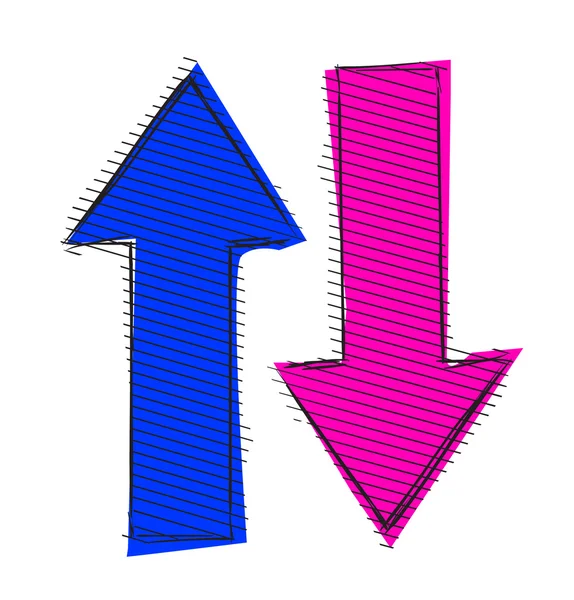 Ikona šipky nahoru a dolů — Stockový vektor
