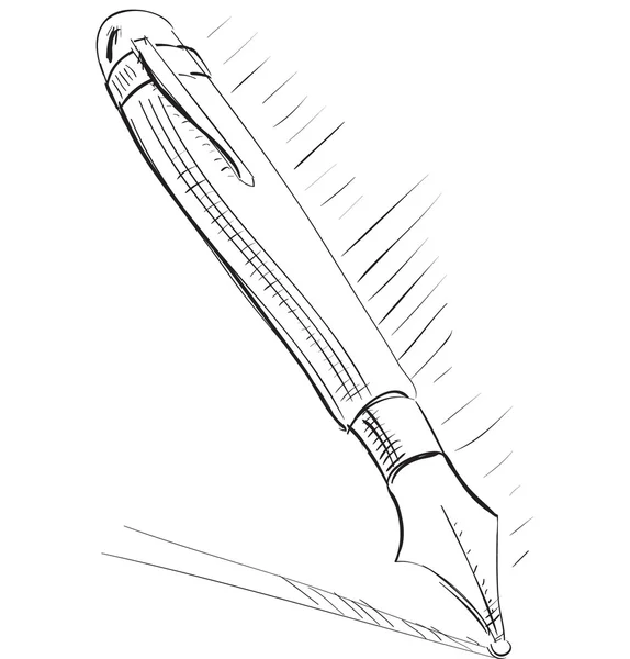 Cartoon inkt pen — Stockvector