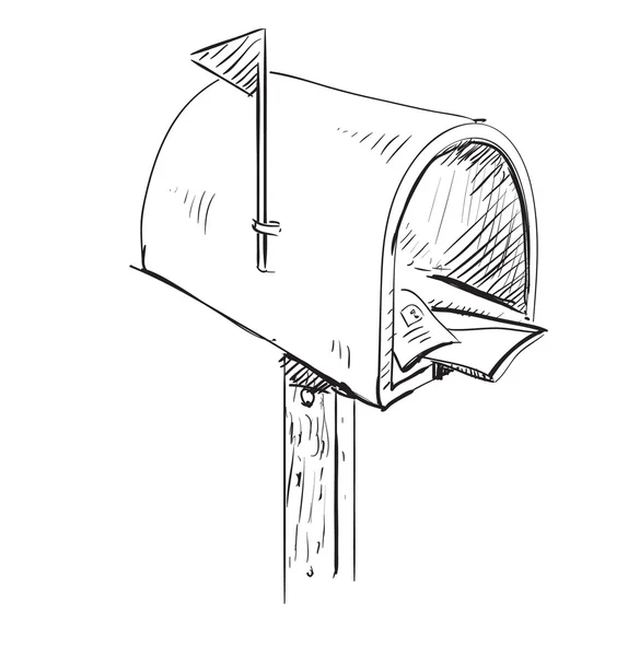 Postbus cartoon pictogram — Stockvector