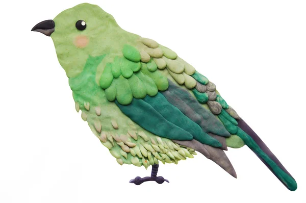 Plasticine bird — Stock Photo, Image