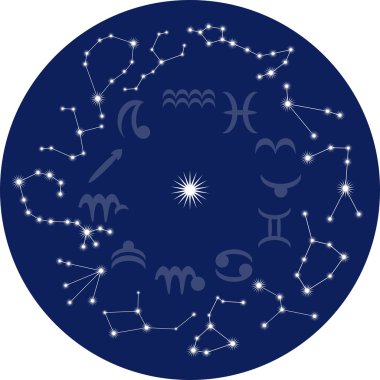 Zodiac sky clipart