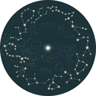 Zodiac sky clipart