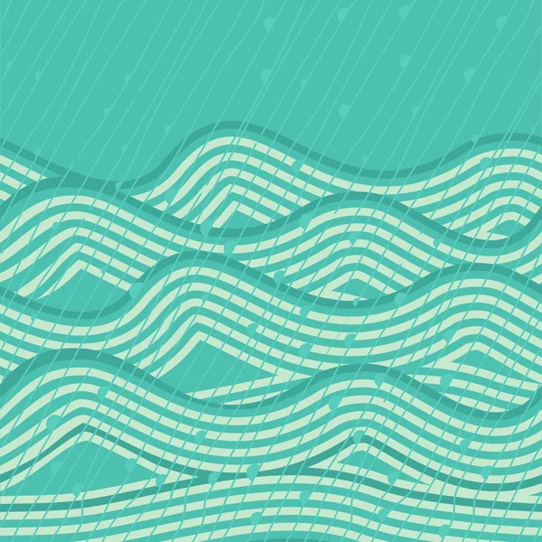 波のシームレスな背景 — ストックベクタ