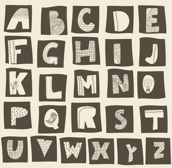 Англійський алфавіт — стоковий вектор