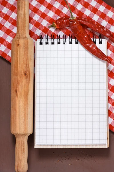Caderno de culinária . — Fotografia de Stock