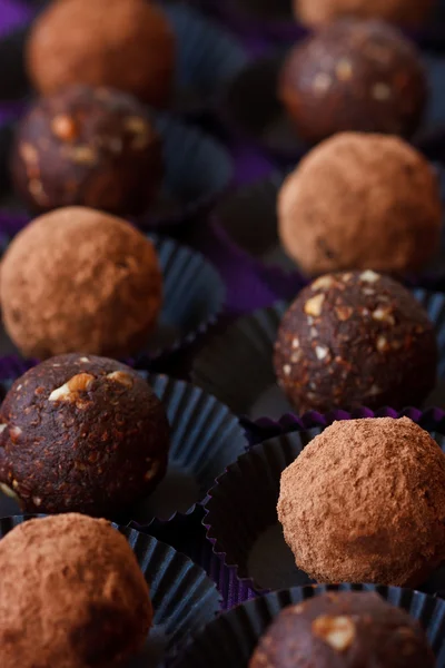 Çikolatalı truffle. — Stok fotoğraf