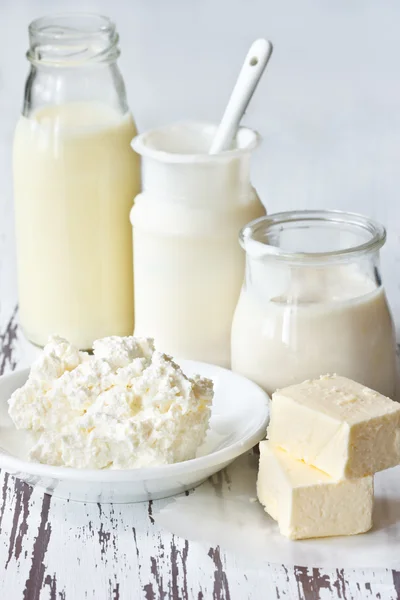 Молочные продукты. — стоковое фото