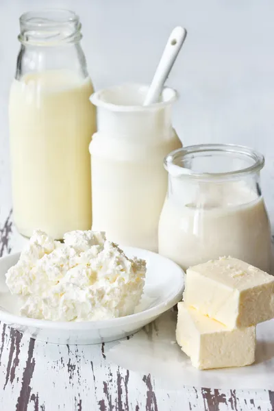 Milchprodukte. lizenzfreie Stockbilder