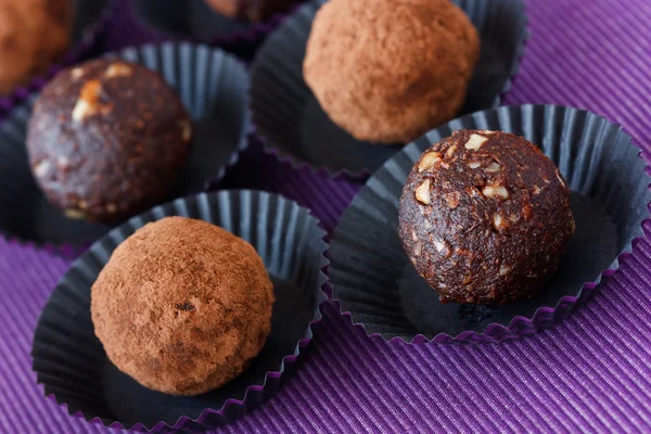 Çikolatalı truffle. — Stok fotoğraf