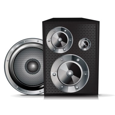 Audio speakers clipart