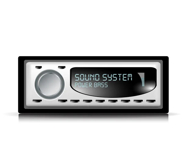 Auto audio přehrávač — Stockový vektor
