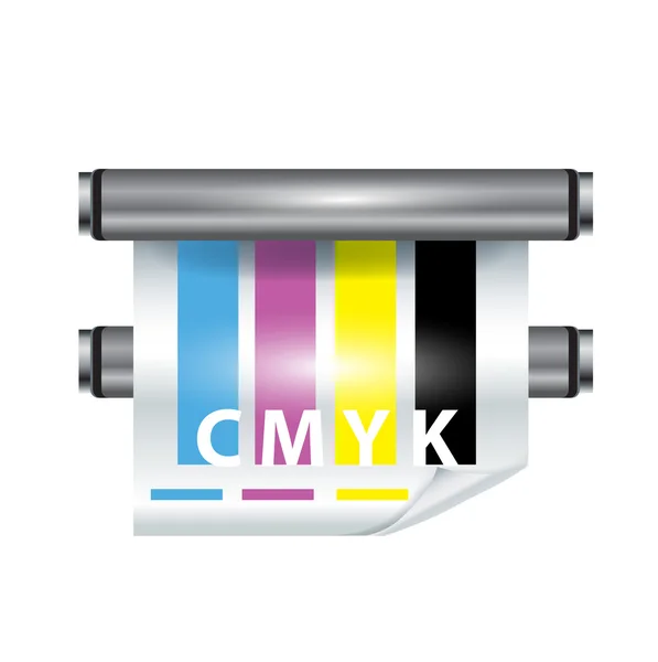 Farbdrucker-Symbol — Stockvektor