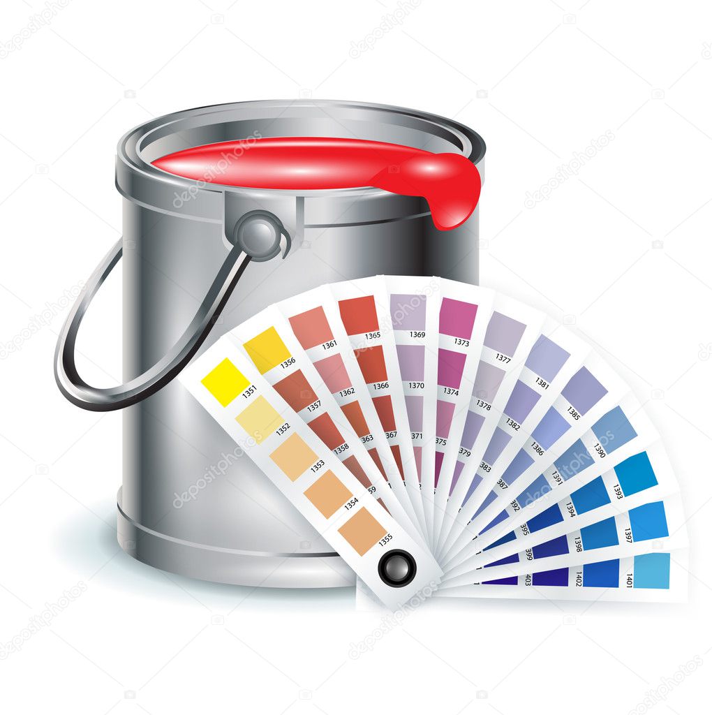 Paint bucket with color chooser
