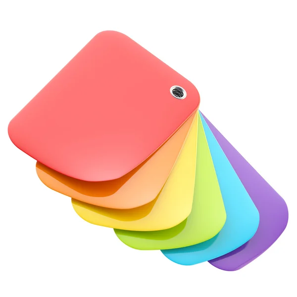虹色の光沢のあるパレットの分離 — ストック写真