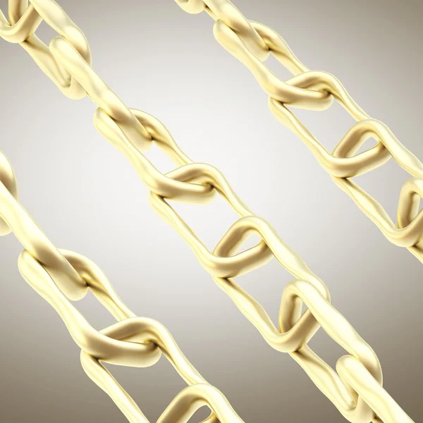 Background made of glossy golden chains — Stock Photo, Image
