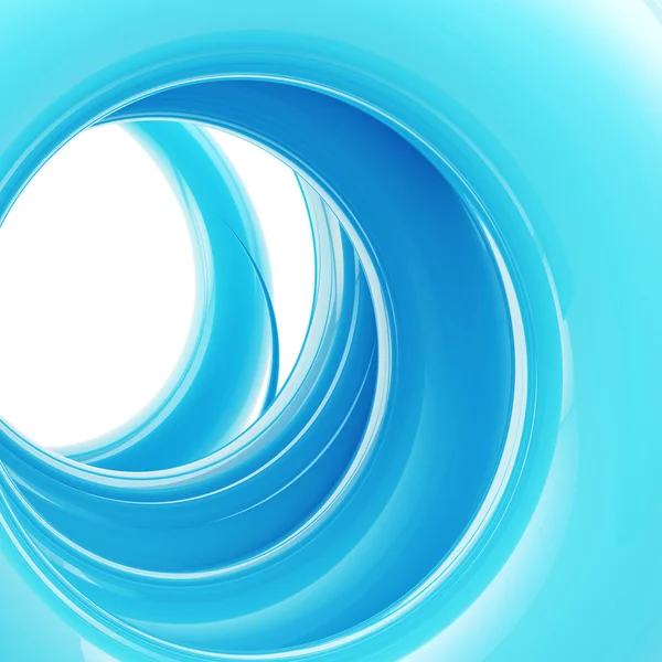 抽象的な背景: 回転の青いトンネル — ストック写真