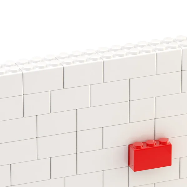 Background wall made of toy blocks — Zdjęcie stockowe