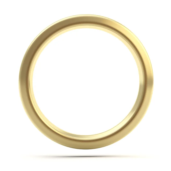 Goldener Ring Copyspace Torus isoliert — Stockfoto
