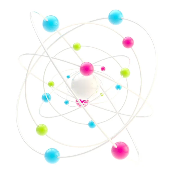Wissenschaftssymbol als komplexes Molekül — Stockfoto
