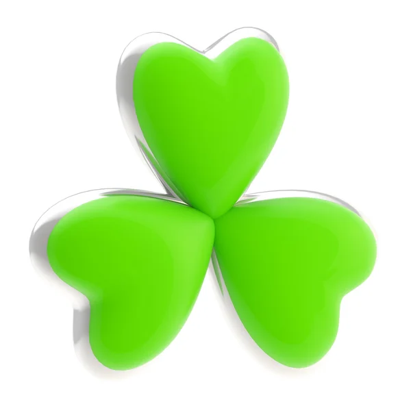 Symbolic clover leaf symbol isolated — Stock Photo, Image