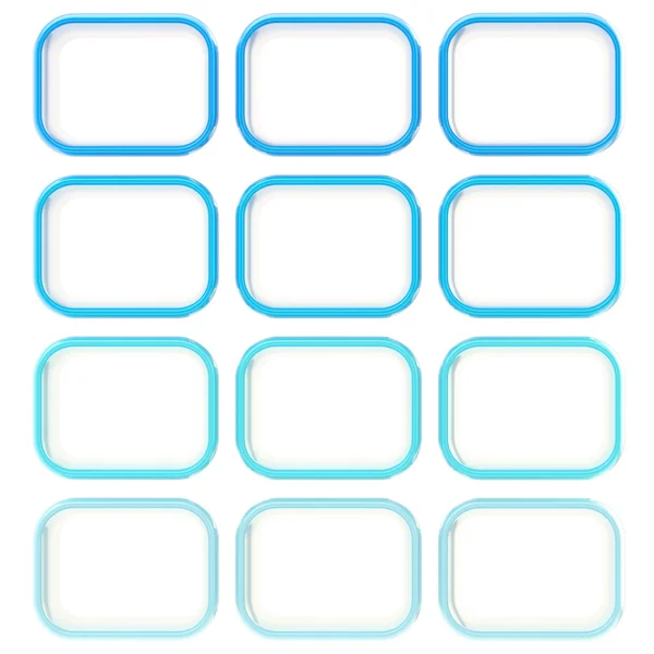Sfondo astratto fatto di quadrati blu — Foto Stock