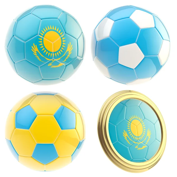 Kazakhstan football team attributes isolated — Stock Photo, Image