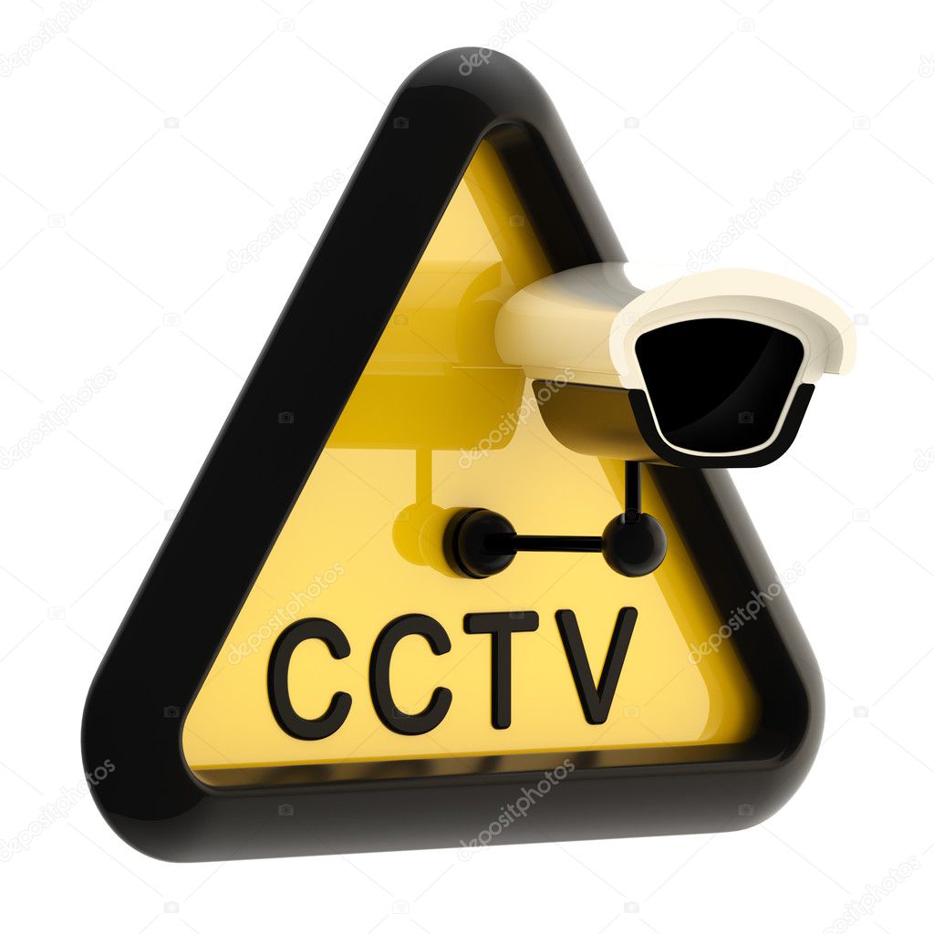 Closed circuit television CCTV alert sign