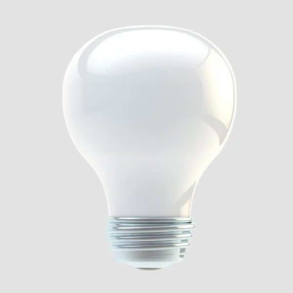 Vit elektrisk lampa isolerade — Stockfoto