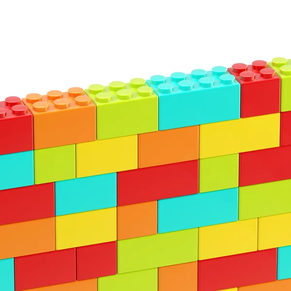 Mur de fond en blocs de jouets — Photo
