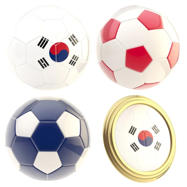 stock image South Korea football team attributes isolated