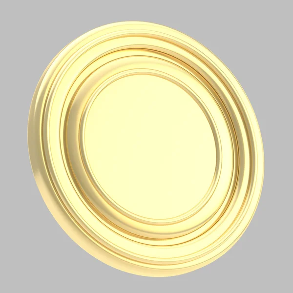 Copyspase rotondo piatto circolare isolato — Foto Stock