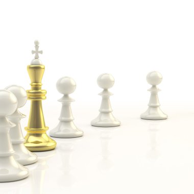 Leadership: light chess background clipart