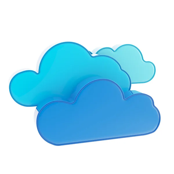 Icona tecnologia cloud computing — Foto Stock