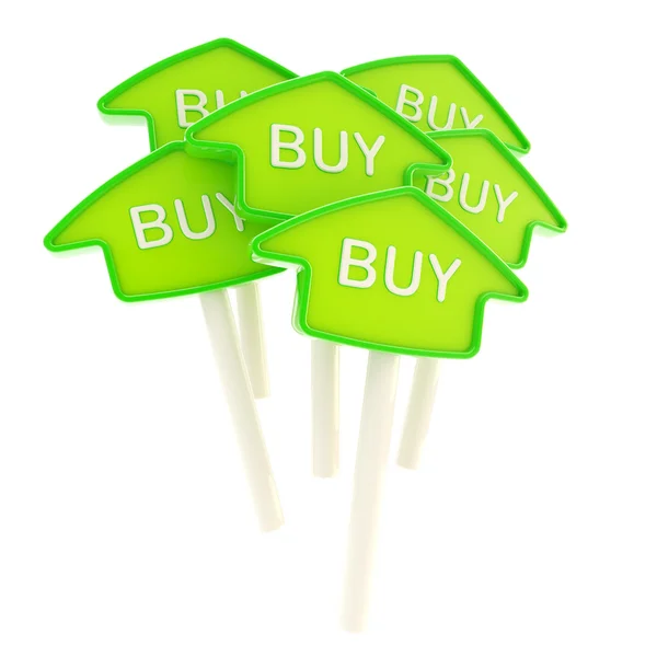 Buy zöld lemezek elszigetelt csomó — Stock Fotó