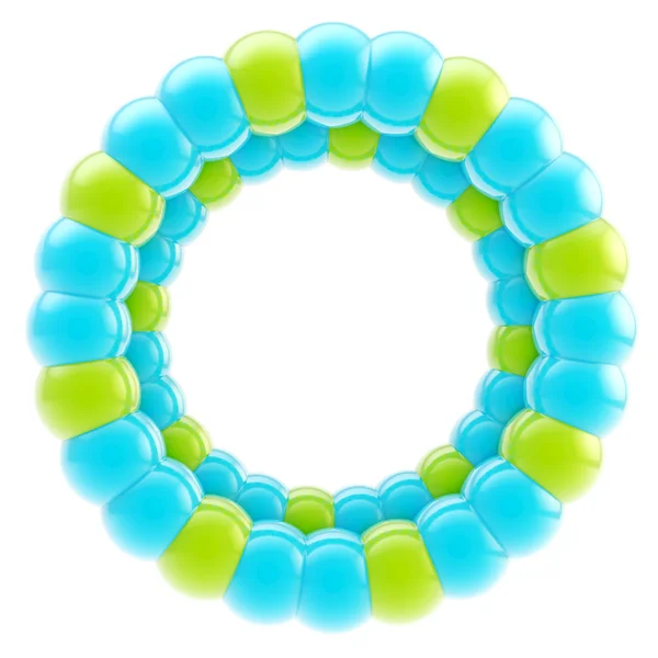 Kolorowe ramki okrągłe koło na białym tle — Zdjęcie stockowe
