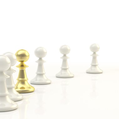 Leadership: light chess background clipart