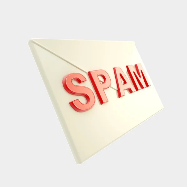 Spam επιστολή εικονίδιο σύμβολο απομονωθεί — Φωτογραφία Αρχείου