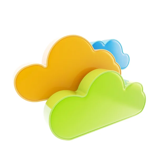 Icono de tecnología de computación en nube —  Fotos de Stock